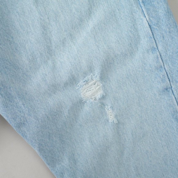 Levis 501 Skinny Fit Button Fly Jeans High Rise Light Wash Womens Size 31x28 - Picture 8 of 16